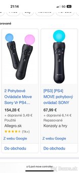 2x ovládač na virtuálnu realitu Sony PS4 - 3