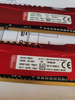 Predám pamäte 8GB (2x4) DDR3 Kingston HyperX SAVAGE 2400Mhz - 3