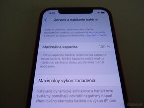 iPhone 12 128GB RED - ZÁRUKA 1 ROK - 100% BATERIA - 3