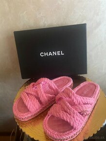 Luxusné krásne šlapky CHANEL velkosť 37/38 - 3