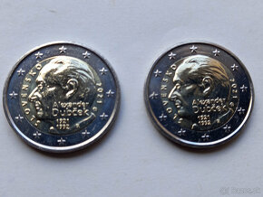 2 eurovu pamätnú mincu Alexandra Dubčeka - 3