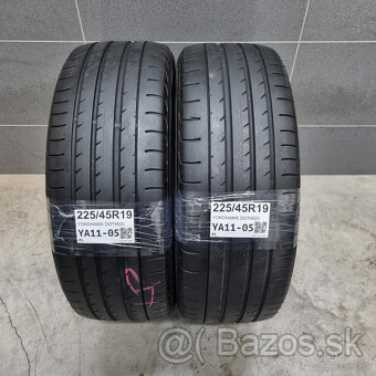 Letné pneu sada 4ks dvojrozmer 225/45R19 a 255/40R19 - 3