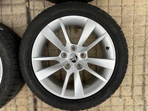 5x112 R17 original Škoda Octavia 3 TRIUS + letné pneu 6mm - 3