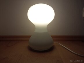 Retro bílá skleněná lampa - 3