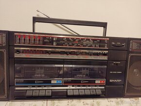 Sharp WF372H bk, radiomagnetofon retro 2 kazeťák - 3