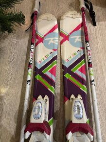 Rossignol - detske lyze s viazanim + palice Italbastoni - 3