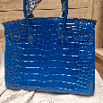 Nová kabelka Hermes BIRKIN ELECTRIC BLUE CROCO - 3