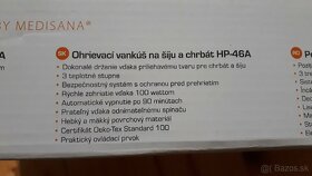 Ohrievaci vankus na siju a chrbat. - 3