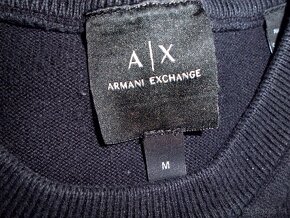 Armani Exchange pánsky čierny svetro-mikina   M - 3