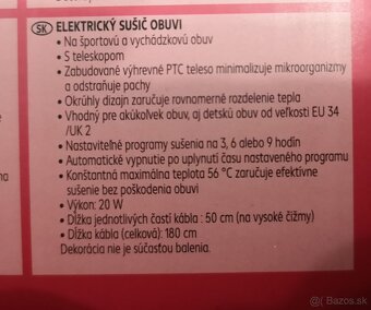 nový ELEKTRICKÝ SUŠIČ OBUVI odstraňuje pachy - 3