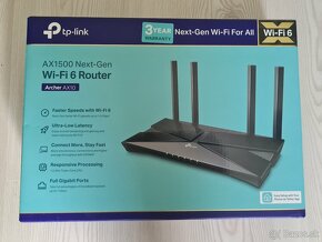 Predám Wi-Fi 6 router Tp-link AX1500 - 3