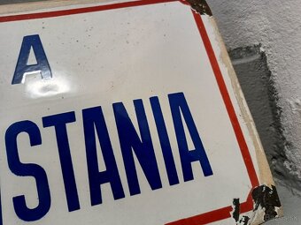 smaltovaná tabuľa Ulica Slov. Nár. Povstania SNP - 3