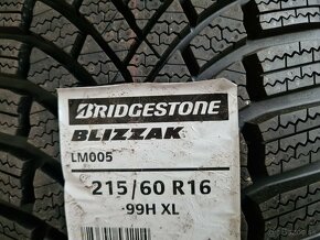 215/60r16 zimné 4 ks BRIDGESTONE - nejazdené, nepoužité - 3