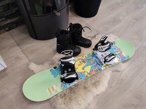 Snowboard komplet 115 cm s viazaním + topánky - 3