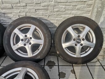 Alu disky 5x112 R15 Ronal + 195/65 R15 letné pneumatiky - 3