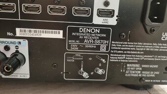 Denon AVC-S670H čierny Hi-Fi AV Receiver Dolby Vision DTS-HD - 3