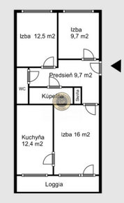 3 izbový byt, BUZULUCKÁ ul., 68 m2, loggia - 3