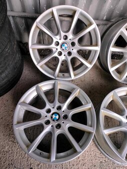 4ks alu disky orig. BMW 5x120 R18 + 4ks snimače tlaku - 3