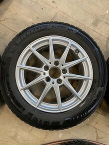 Mercedes originál elektróny 5x112 + zimné pneu 205/60 R16 - 3