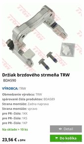 Brzdové kotúče 5x100 plus držiak brzdového strmena - 3