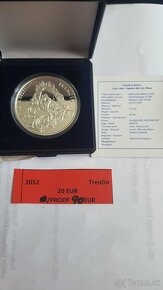 Slovenske strieborne proof mince 10 a 20 Euro - 3