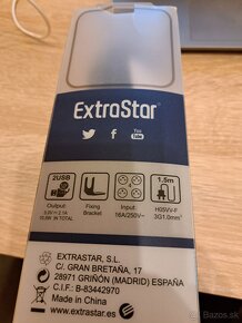 EXTRASTAR napájacia kocka s 2x USB portom, 4x napájacou zás. - 3