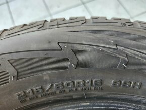 Predám zimne 215/60 R16 GOOD YEAR - 3