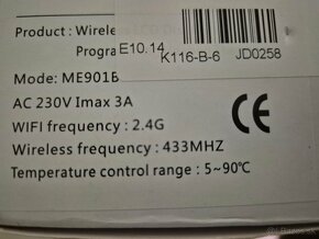 Wifi termostat s jednotkou pre kotol, pec - 3