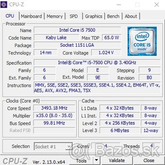 Intel Core i5-7500 (5x) - 3