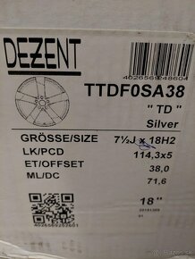 DEZENT TD 18x7.5 - 3