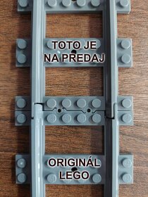 150ks LEGO Vlak - Rovné koľajnice - 3