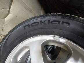 ALu disky 5x100 R15 zimné pneu Nokian 195/65 - 3