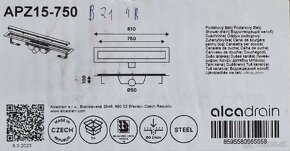 Žlab na vodu alca APZ15-750 - 3