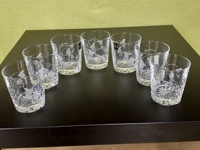 krištáľ brúsené poháre na whisky - sada 7 kusov - 3