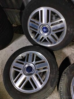 4ks alu disky orig. Ford 5x108 r16 pneu 6mm 205/55 r16 - 3