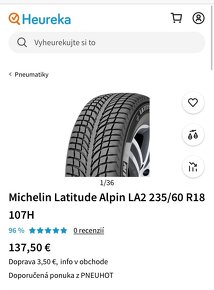 Michelin Latitude Alpin 235/60 R18 Zimné pneu - 3