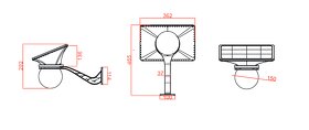 Predám solárne 12x LED osvetlenie DL senzor NL2000 - 3