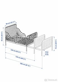 Ikea Rastúca posteľ MINNEN - 3