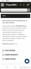 Detská sedačka na bicykel Polisport Boodie - 3