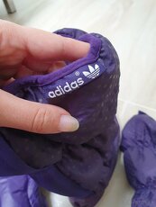 Zimná páperová bunda Adidas M a čižmy 38 - 3