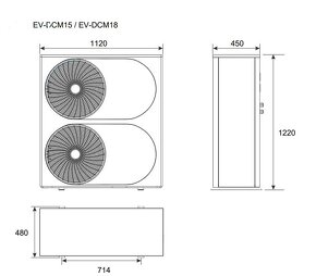 Tepelné čerpadlo EVO Energy EV-DCM15 15 kW - 3