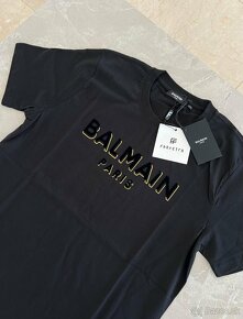 Balmain pánske tričko čierno zlaté - 3