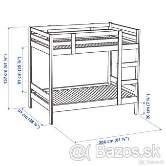 Poschodová posteľ MYDAL IKEA - REZERVOVANÁ - 3