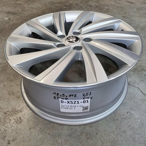 Originál strieborné ŠKODA PERSEUS disky 5x112 R18 ET48 - 3