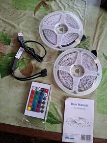 RGB LED strip = 30 metrov (15m+15m) + App control - 3