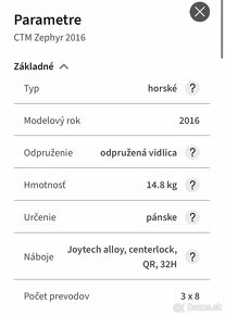 CTM Zephyr 2016 - Horský bicykel - 3