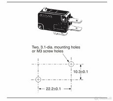 16Amp SPDT ╍ Mikrospínače s páčkou ╍ Dĺžka páčky 51mm - 3