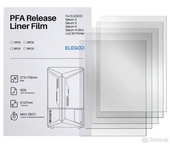 Elegoo Saturn 4 Ultra 12K + Mercury XS set + PFA fólie - 3