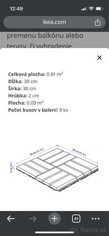 Ikea podlaha na terasu záhradu RUNNEN - 3