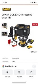 Rotačný laser DeWalt DCK374D1R Aku sada - 3